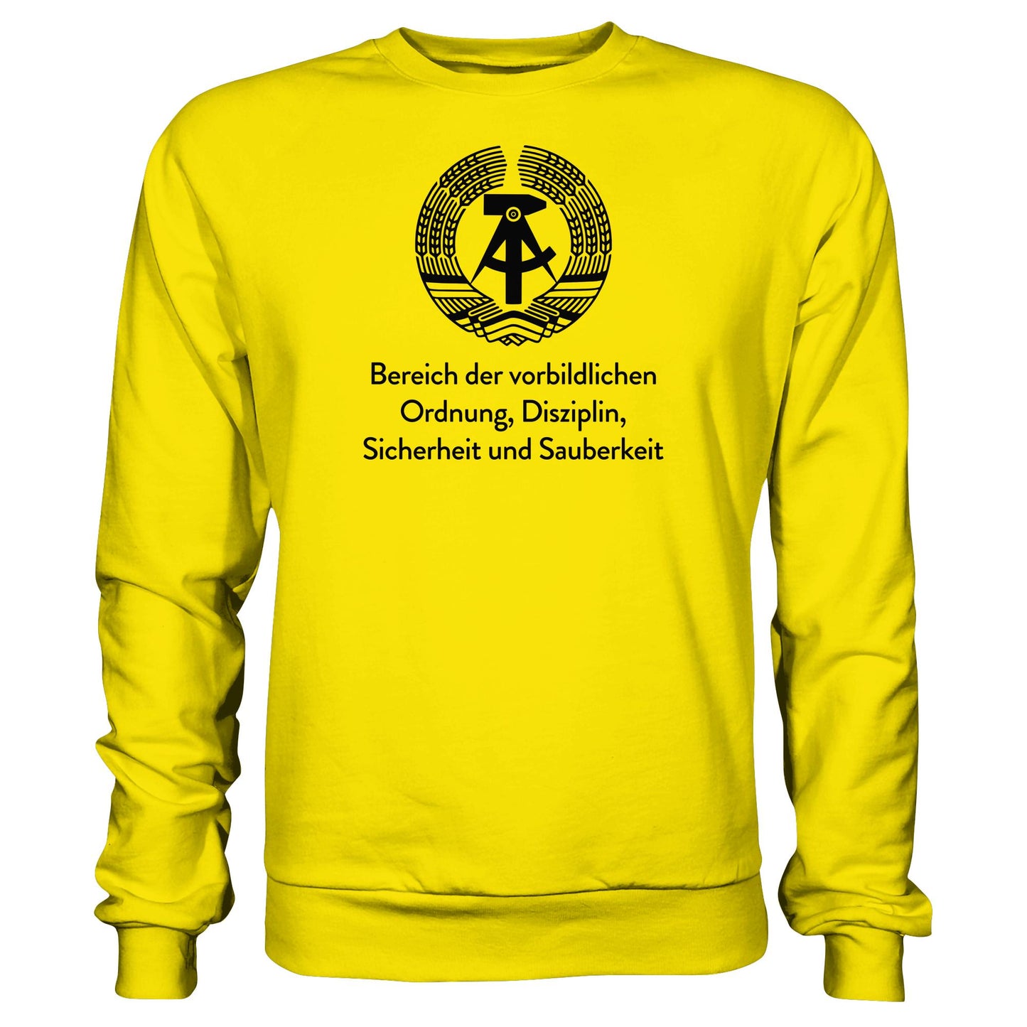 DDR Ostalgie Pullover Unisex • BEREICH DER VORBILDLICHEN ORDNUNG (ORIGINAL SCHILD)