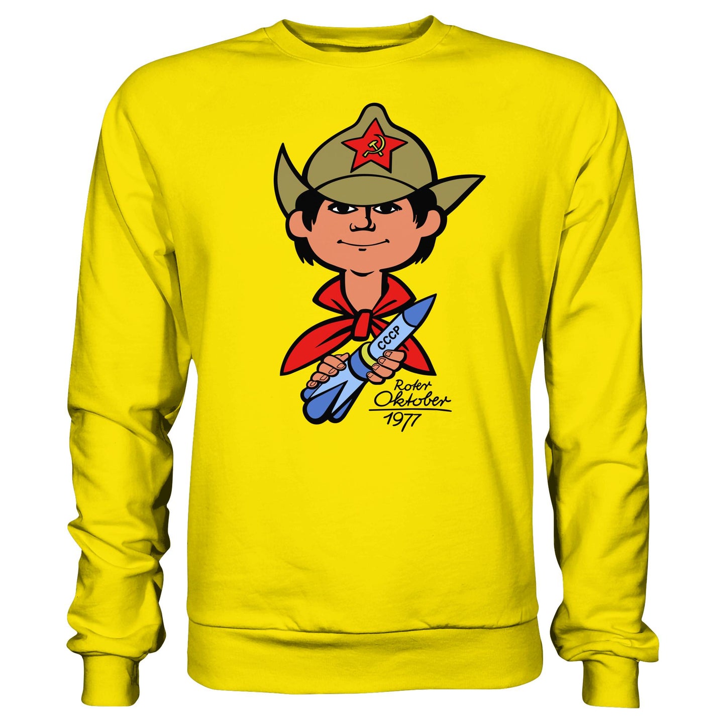 DDR Ostalgie Pullover Unisex • ROTER OKTOBER 1917 (ORIGINAL NICKI-MOTIV)