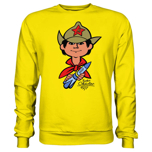 DDR Ostalgie Pullover Unisex • ROTER OKTOBER 1917 (ORIGINAL NICKI-MOTIV)