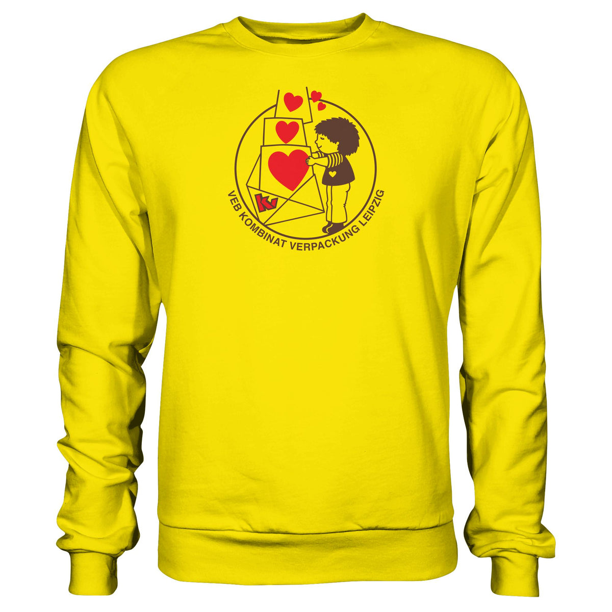 DDR Ostalgie Pullover Unisex • VEB KOMBINAT VERPACKUNG LEIPZIG