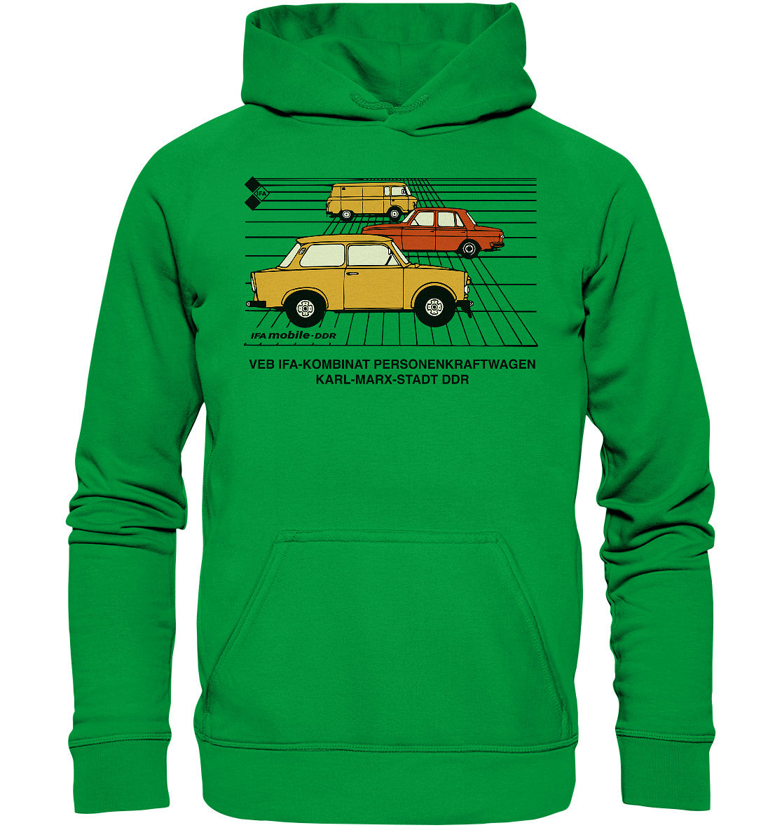 DDR Ostalgie Kapuze / Hoodie Unisex • IFA MOBILE DDR - ORIGINALWERBUNG