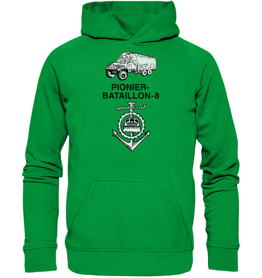 DDR Ostalgie Kapuze / Hoodie Unisex • NVA PIONIERBATAILLON 8
