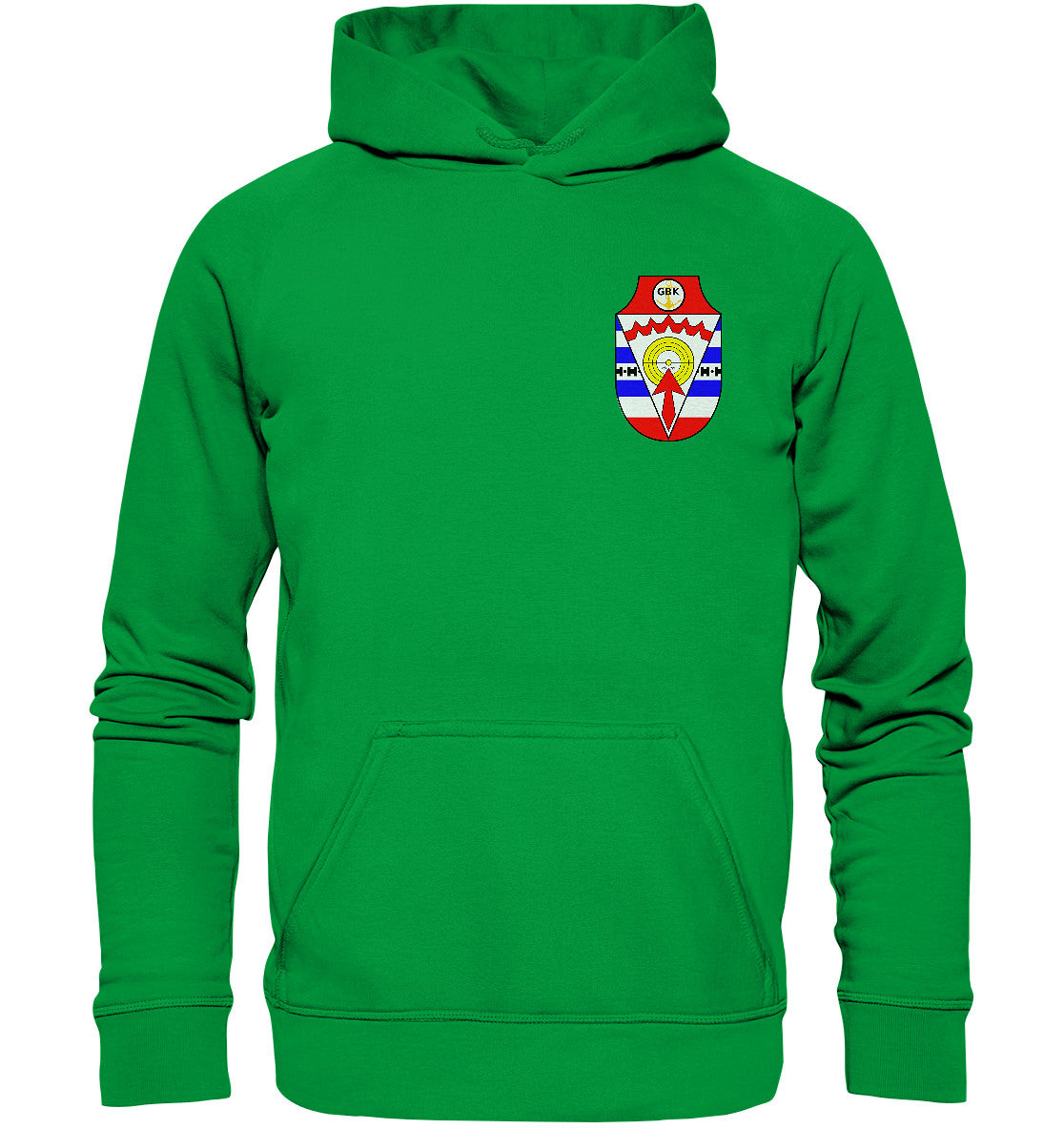 DDR Ostalgie Kapuze / Hoodie Unisex • DDR GRENZBRIGADE KÜSTE BRUST BADGE