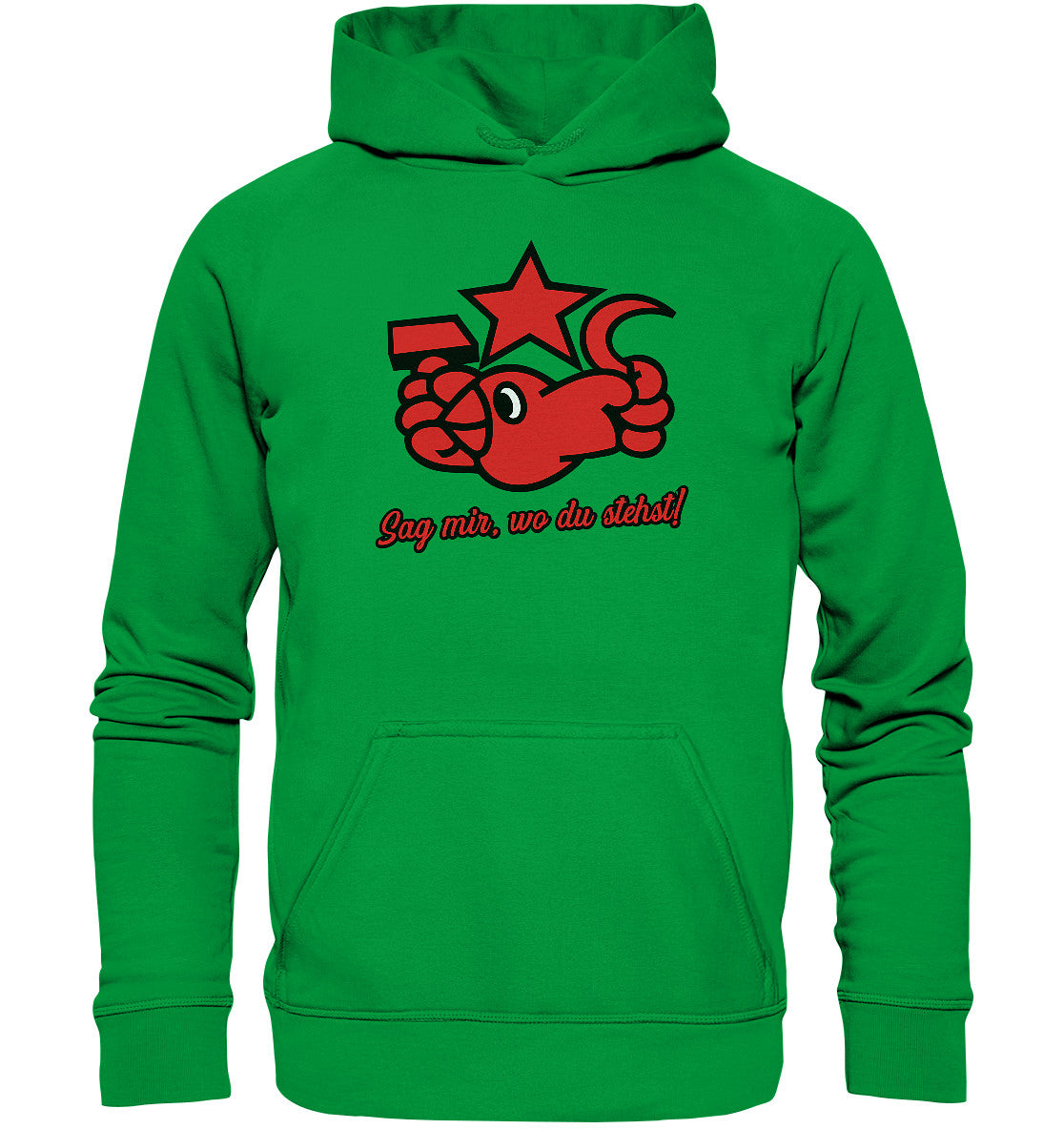 DDR Ostalgie Kapuze / Hoodie Unisex • OKTOBERKLUB - SAG MIR, WO DU STEHST!