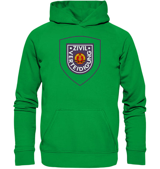 DDR Ostalgie Kapuze / Hoodie Unisex • DDR ZIVILVERTEIDIGUNG
