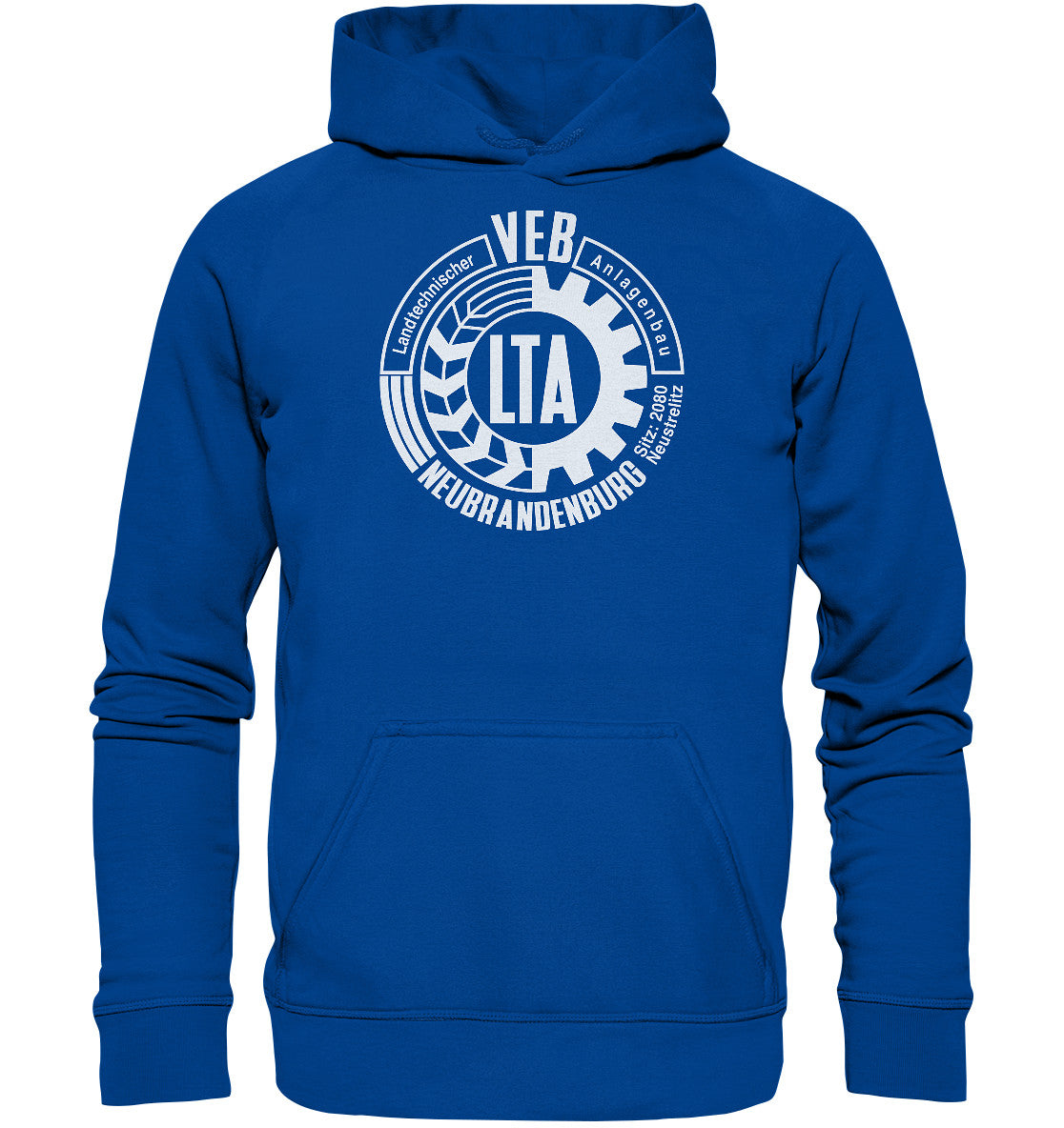 DDR Ostalgie Kapuze / Hoodie Unisex • VEB LANDTECHNISCHER ANLAGENBAU NEUBRANDENBURG