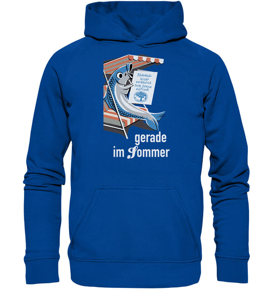 DDR Ostalgie Kapuze / Hoodie Unisex • FISCH, FRISCH AUF JEDEN TISCH - GERADE IM SOMMER