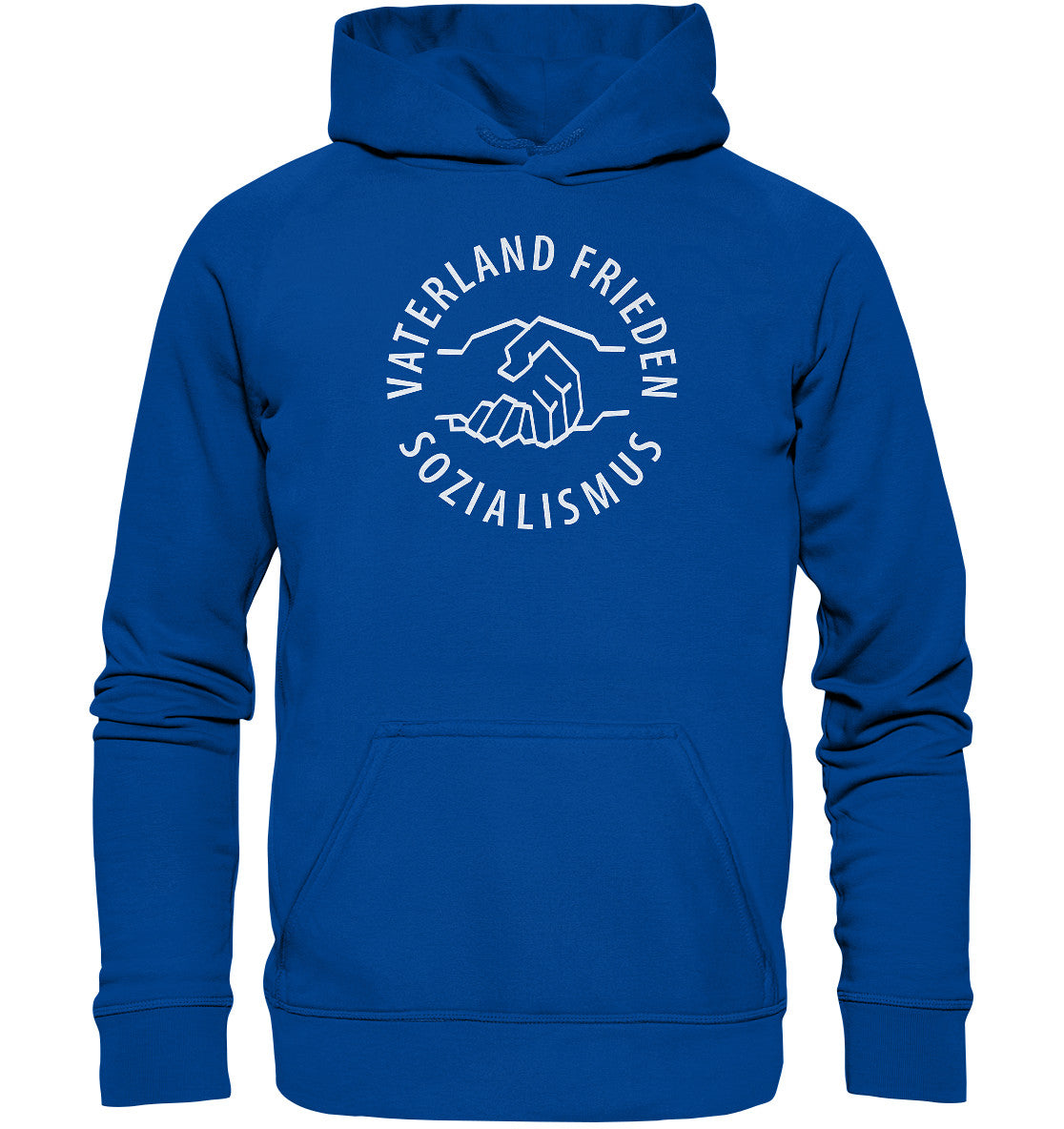 DDR Ostalgie Kapuze / Hoodie Unisex • VATERLAND FRIEDEN SOZIALISMUS (DDR LOGO)
