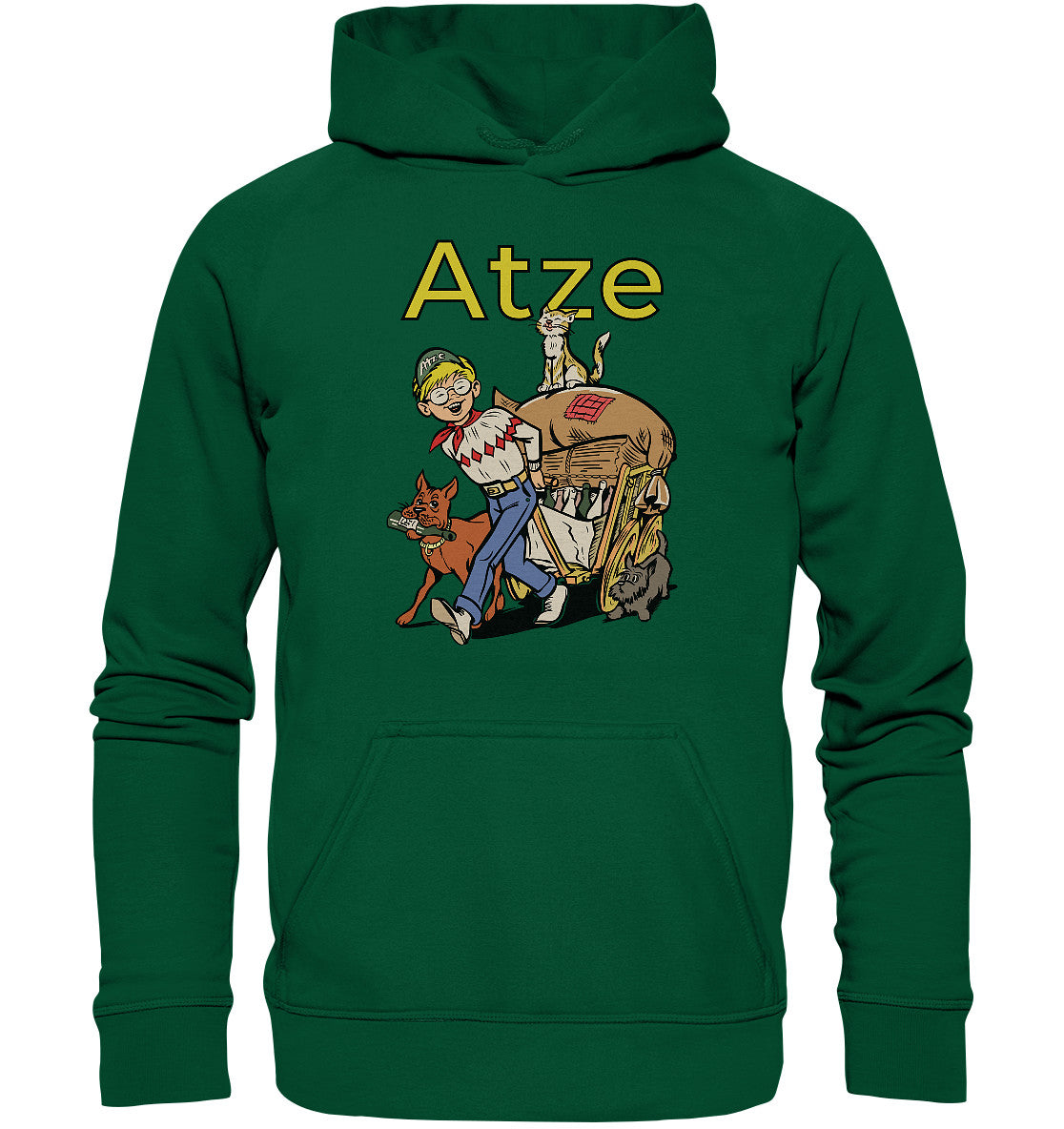 DDR Ostalgie Kapuze / Hoodie Unisex • ATZE - TITEL ALTSTOFFE