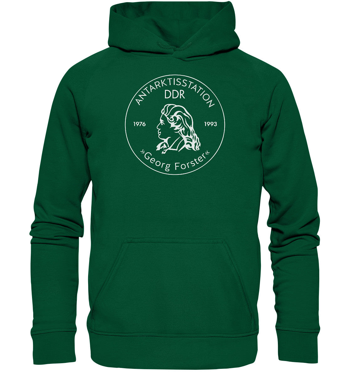 DDR Ostalgie Kapuze / Hoodie Unisexx • ANTARKTISFORSCHUNG DER DDR - GEORG FORSTER