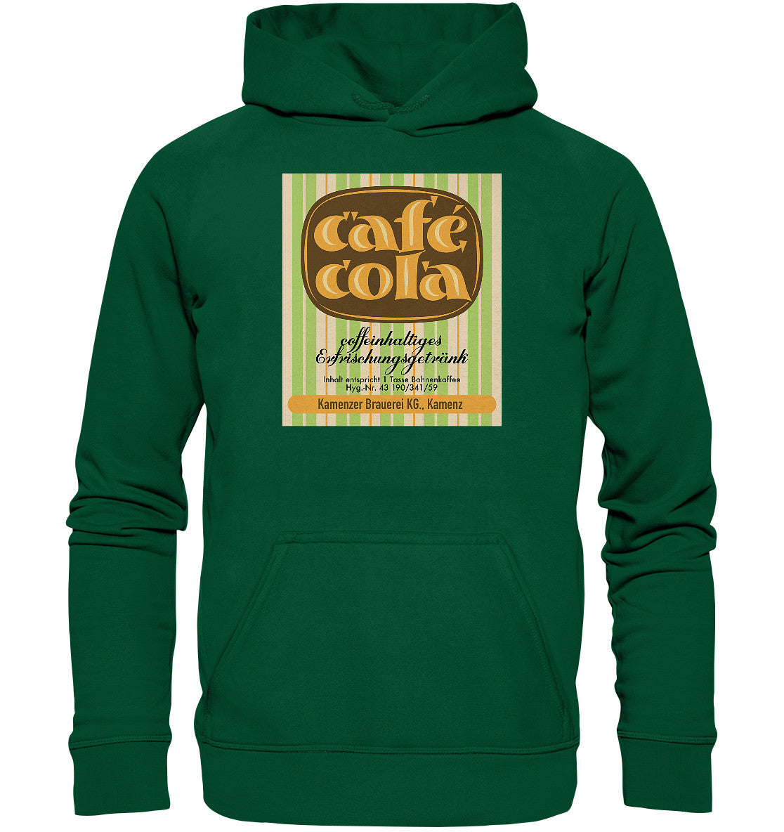 DDR Ostalgie Kapuze / Hoodie Unisex • CAFÉ COLA - KAMENZ