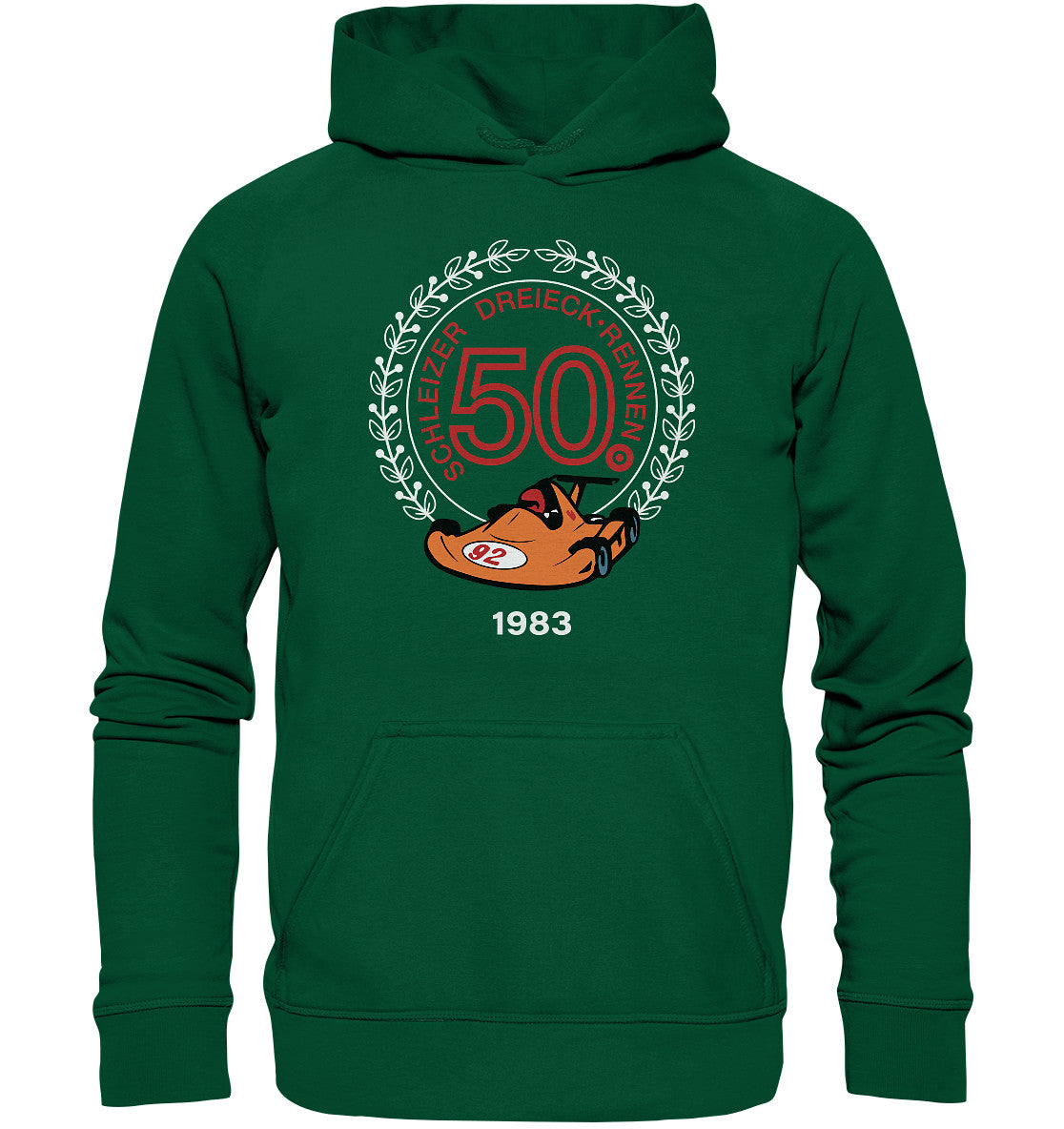 DDR Ostalgie Kapuze / Hoodie Unisex • 50. SCHLEIZER DREIECK-RENNEN 1983