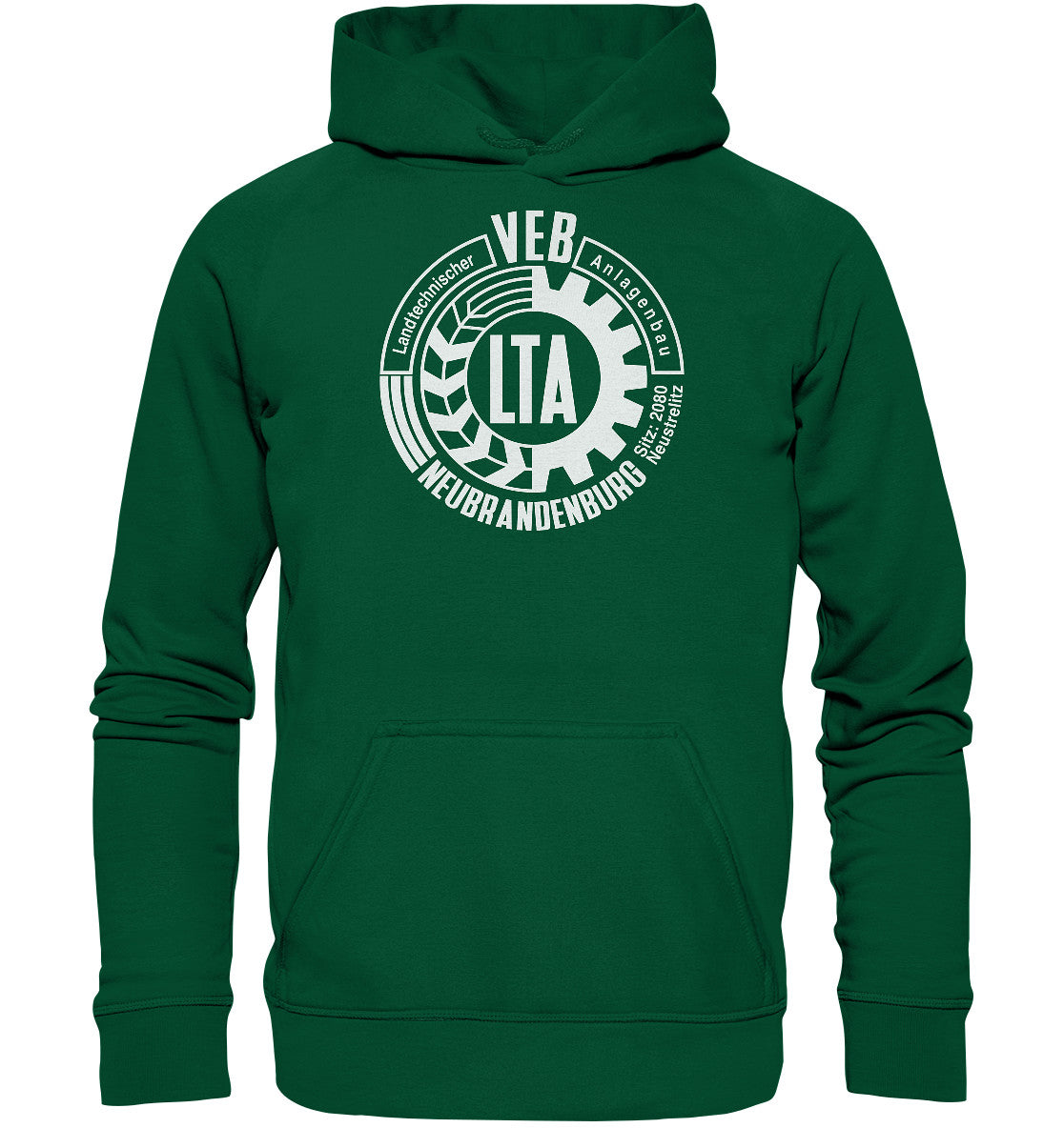 DDR Ostalgie Kapuze / Hoodie Unisex • VEB LANDTECHNISCHER ANLAGENBAU NEUBRANDENBURG