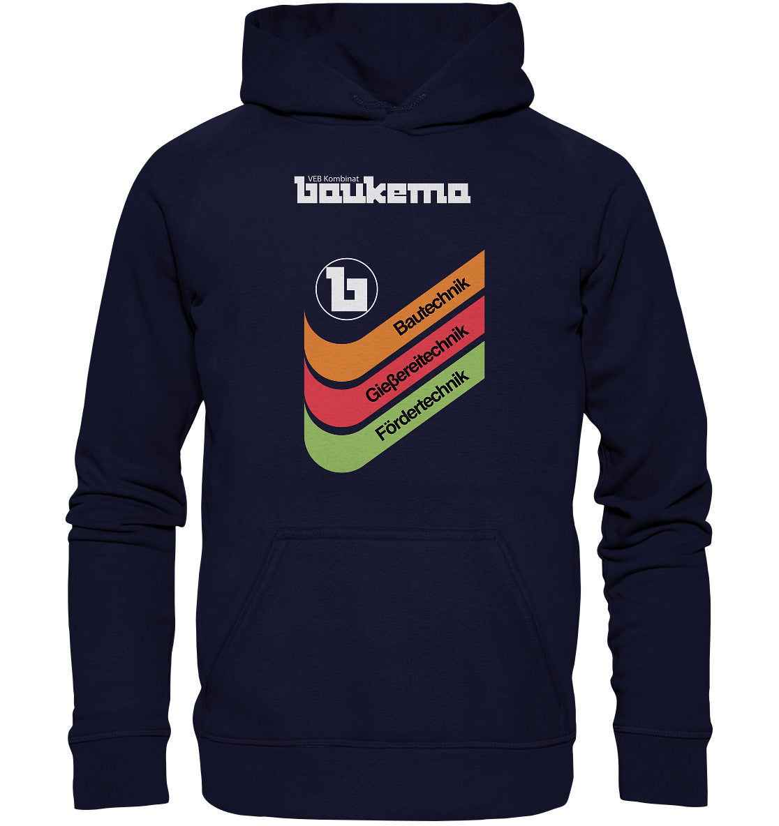 DDR Ostalgie Kapuze / Hoodie Unisex • VEB KOMBINAT BAUKEMA