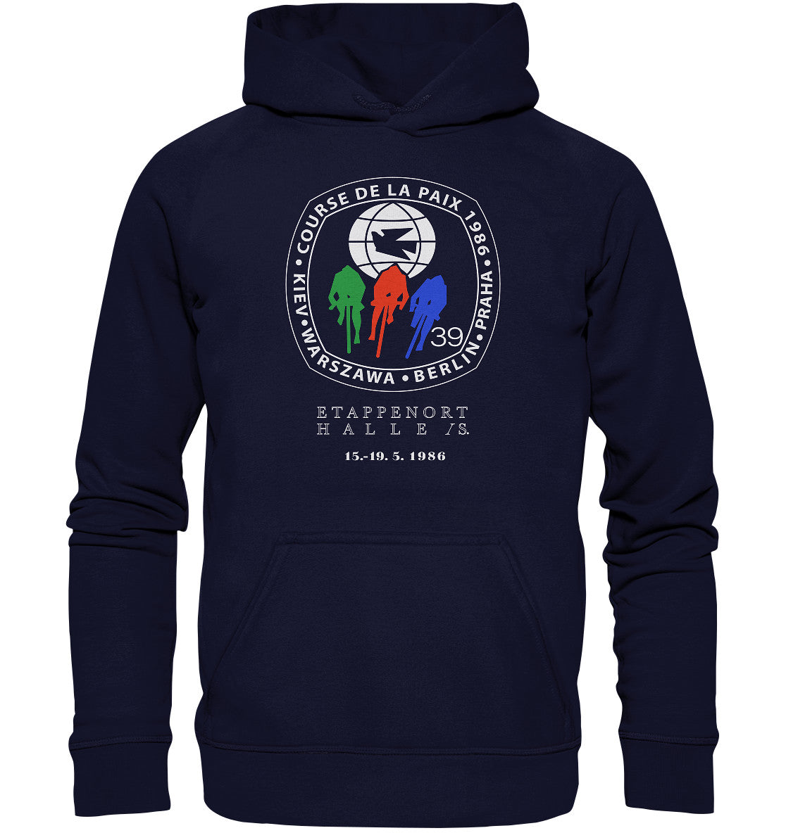 DDR Ostalgie Kapuze / Hoodie Unisex • 39. FRIEDENSFAHRT - 1986