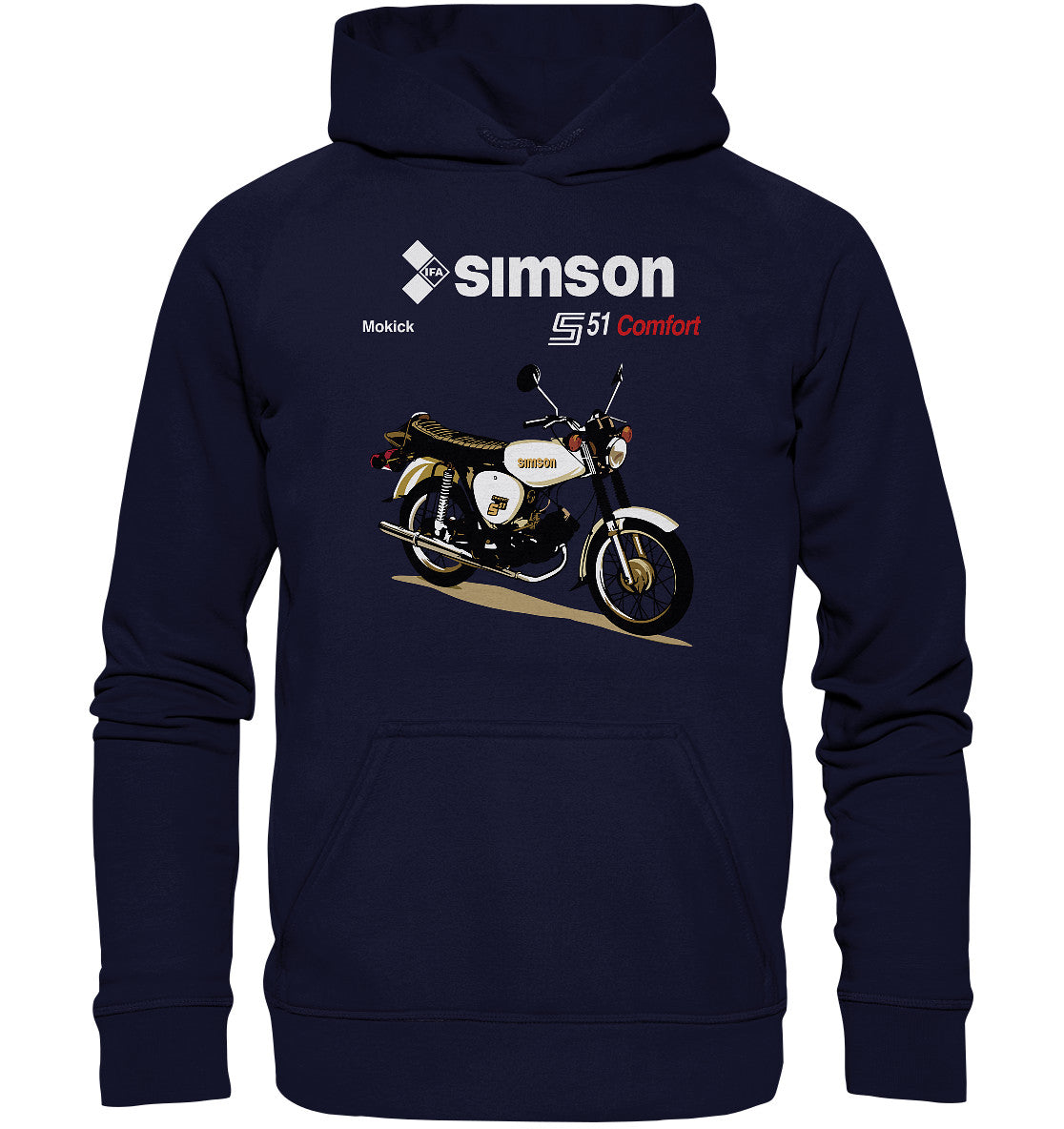 DDR Ostalgie Kapuze / Hoodie Unisex • SIMSON COMFORT - ORIGINAL PROSPEKT