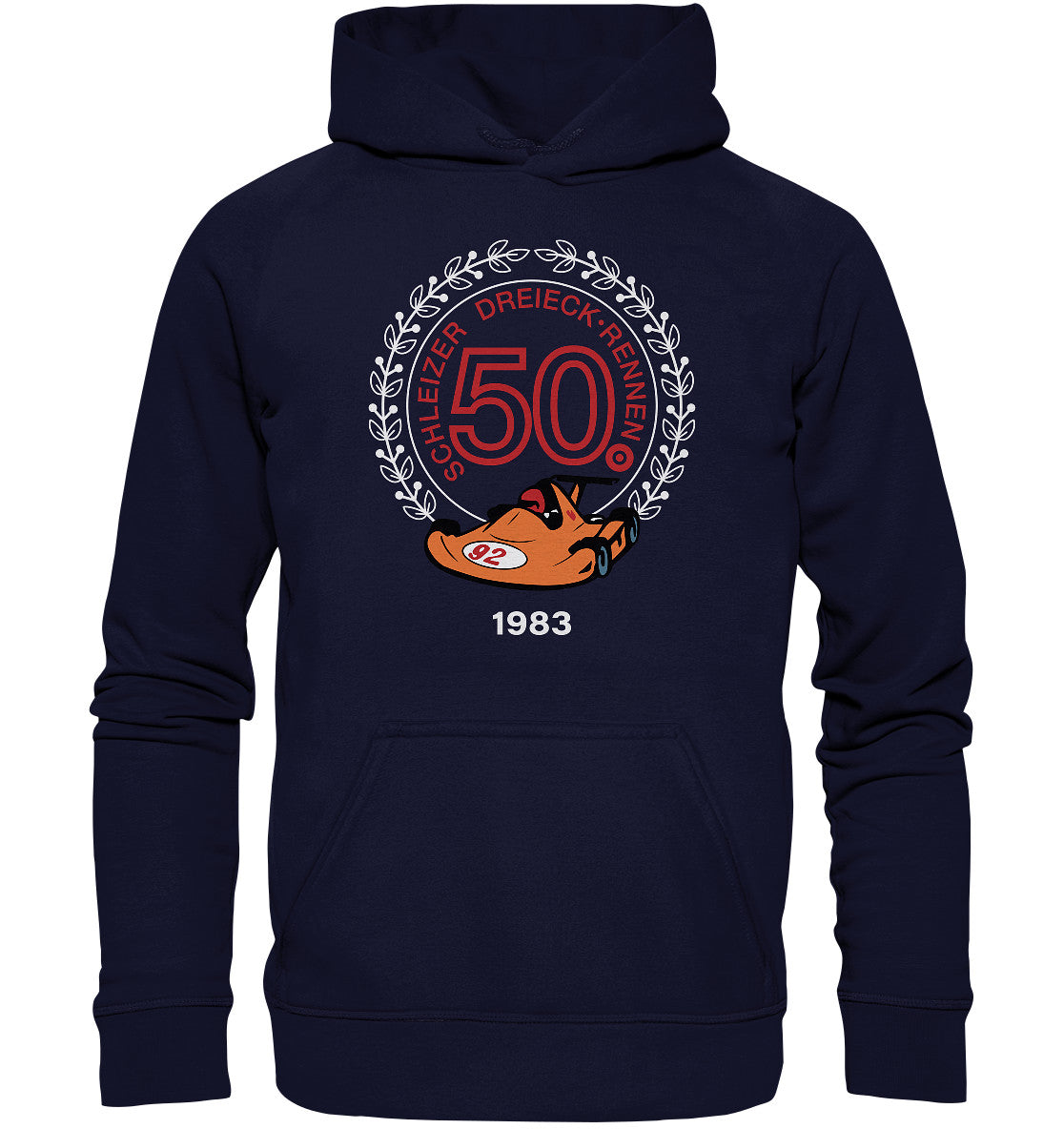 DDR Ostalgie Kapuze / Hoodie Unisex • 50. SCHLEIZER DREIECK-RENNEN 1983
