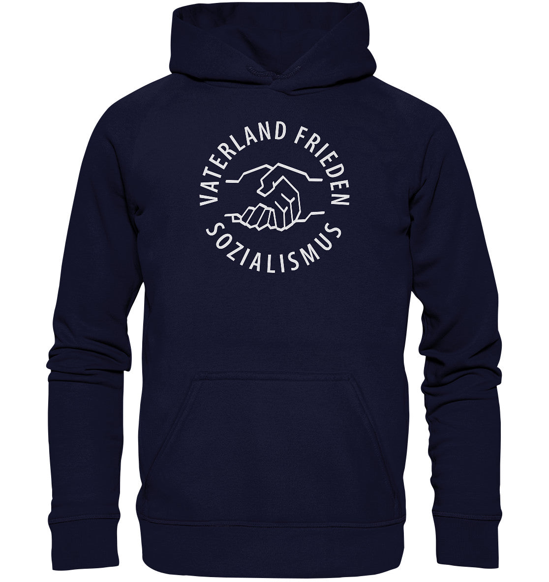 DDR Ostalgie Kapuze / Hoodie Unisex • VATERLAND FRIEDEN SOZIALISMUS (DDR LOGO)