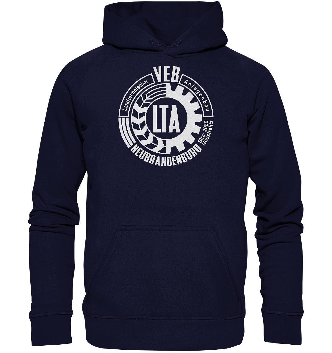DDR Ostalgie Kapuze / Hoodie Unisex • VEB LANDTECHNISCHER ANLAGENBAU NEUBRANDENBURG