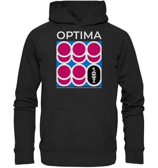 DDR Ostalgie Kapuze / Hoodie Unisex • OPTIMA KOMBINAT ZENTRONIK ERFURT