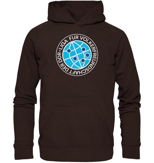 DDR Ostalgie Kapuze / Hoodie Unisex • LIGA FÜR VÖLKERFREUNDSCHAFT DER DDR