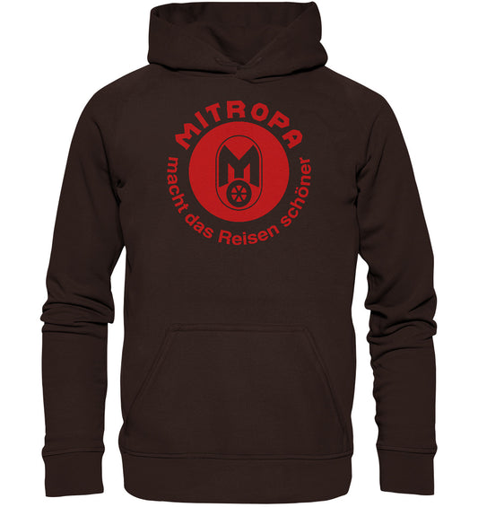 DDR Ostalgie Kapuze / Hoodie Unisex • MITROPA MACHT DAS REISEN SCHÖNER - dunkel