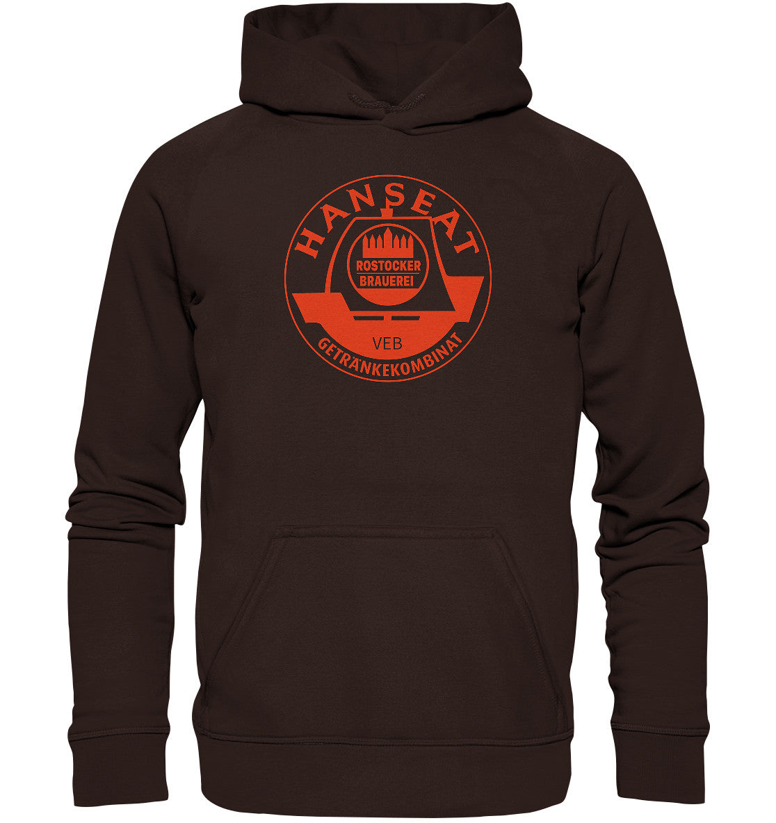 DDR Ostalgie Kapuze / Hoodie Unisex • HANSEAT ROSTOCKER BRAUEREI VEB