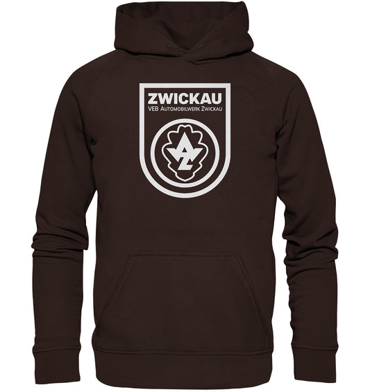 DDR Ostalgie Kapuze / Hoodie Unisex • VEB AUTOMOBILWERK ZWICKAU