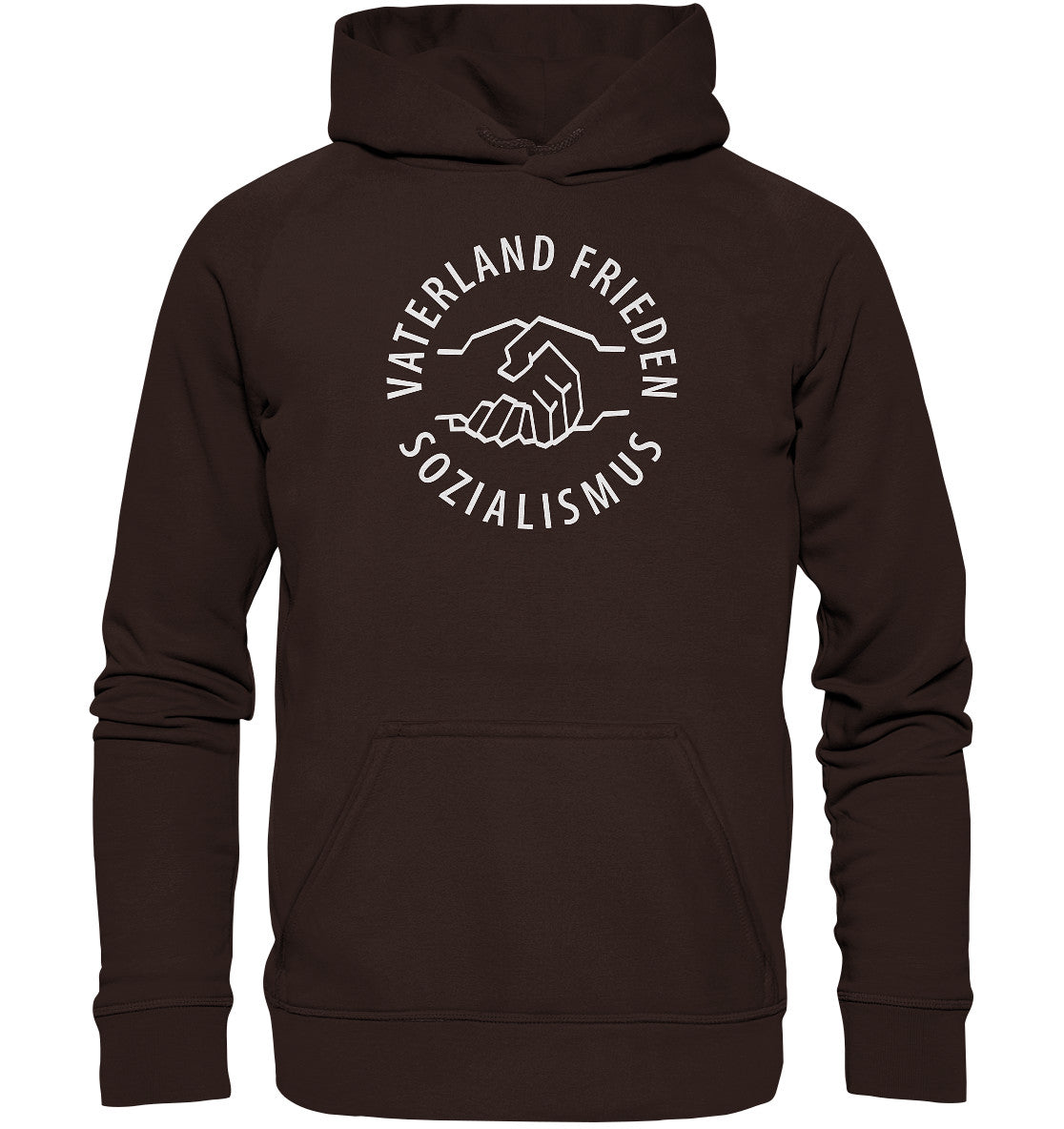 DDR Ostalgie Kapuze / Hoodie Unisex • VATERLAND FRIEDEN SOZIALISMUS (DDR LOGO)
