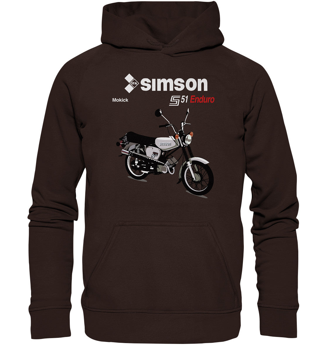 DDR Ostalgie Kapuze / Hoodie Unisex • SIMSON ENDURO - ORIGINAL PROSPEKT
