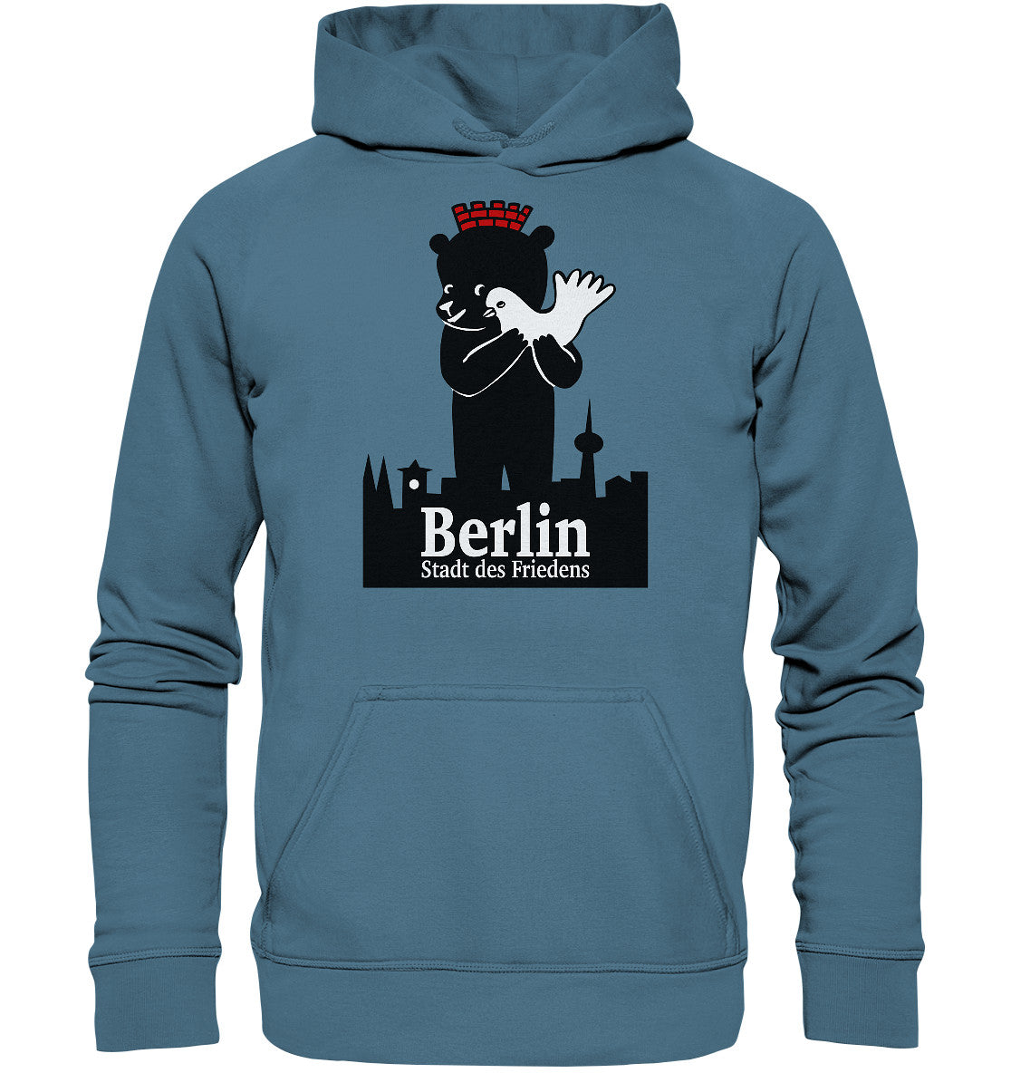 DDR Ostalgie Kapuze / Hoodie Unisex • BERLIN - STADT DES FRIEDENS - PLAKAT 1984