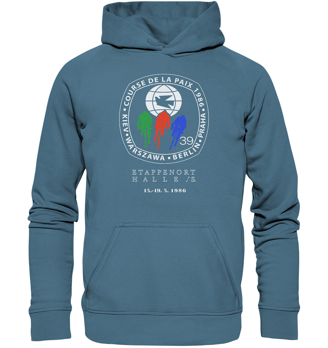 DDR Ostalgie Kapuze / Hoodie Unisex • 39. FRIEDENSFAHRT - 1986