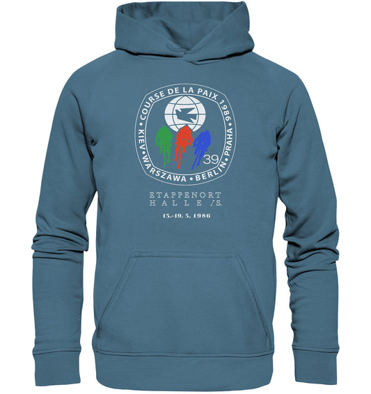 DDR Ostalgie Kapuze / Hoodie Unisex • 39. FRIEDENSFAHRT - 1986