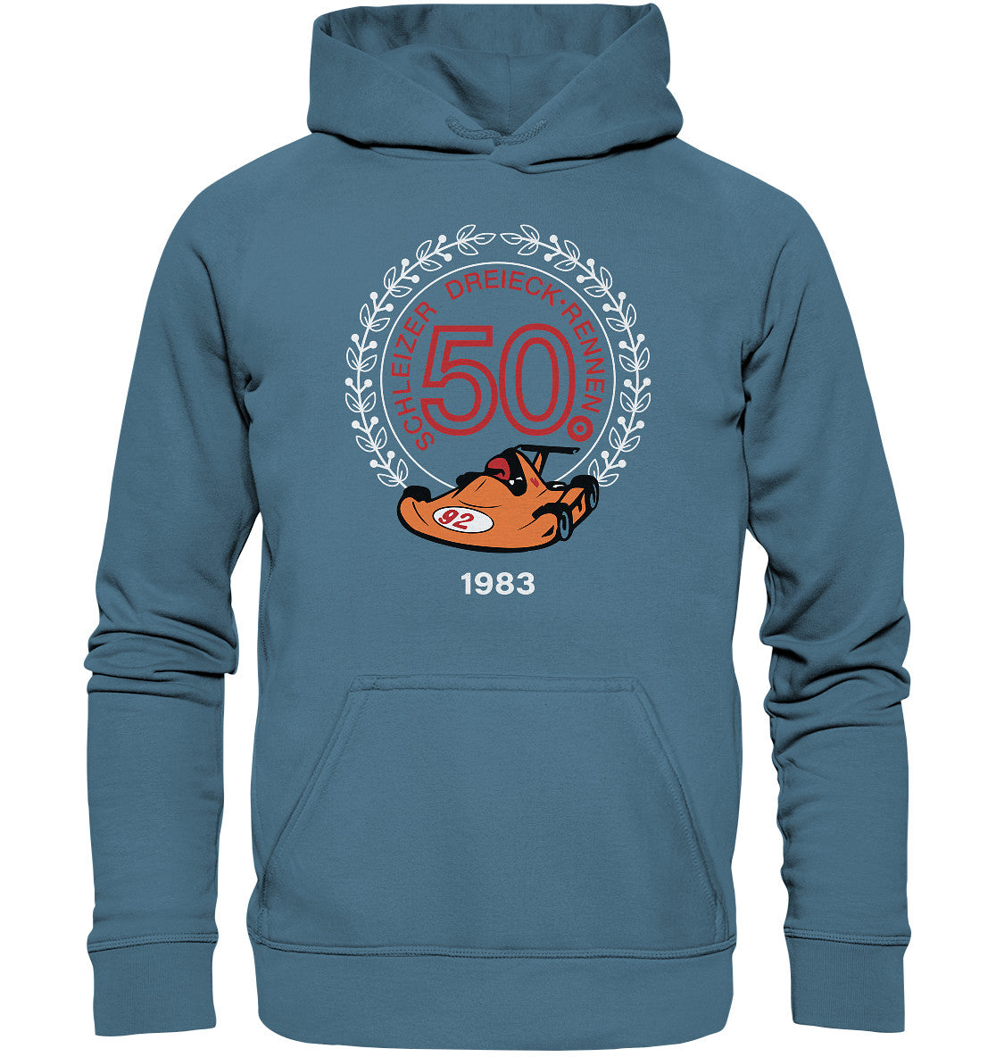 DDR Ostalgie Kapuze / Hoodie Unisex • 50. SCHLEIZER DREIECK-RENNEN 1983