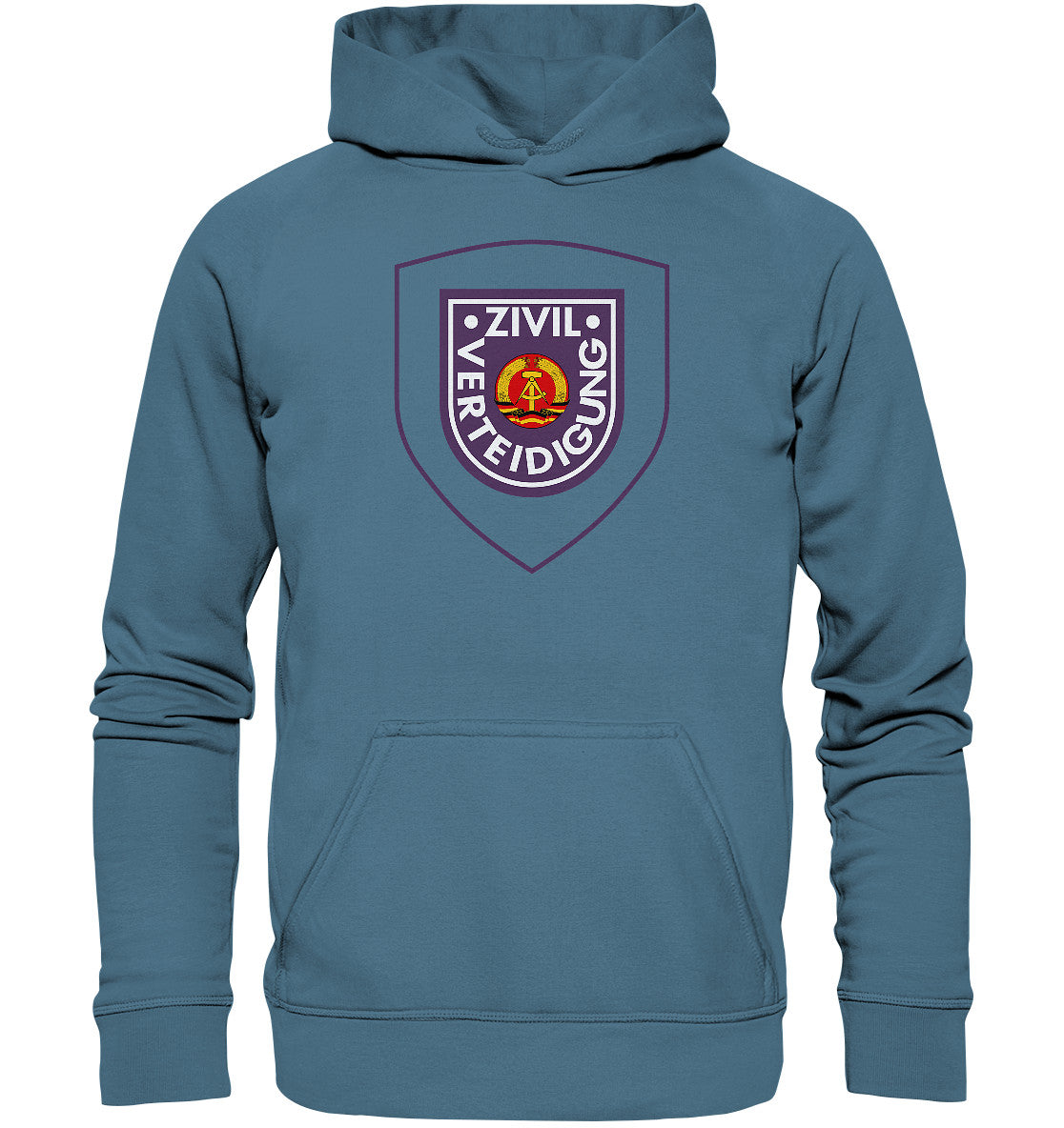 DDR Ostalgie Kapuze / Hoodie Unisex • DDR ZIVILVERTEIDIGUNG