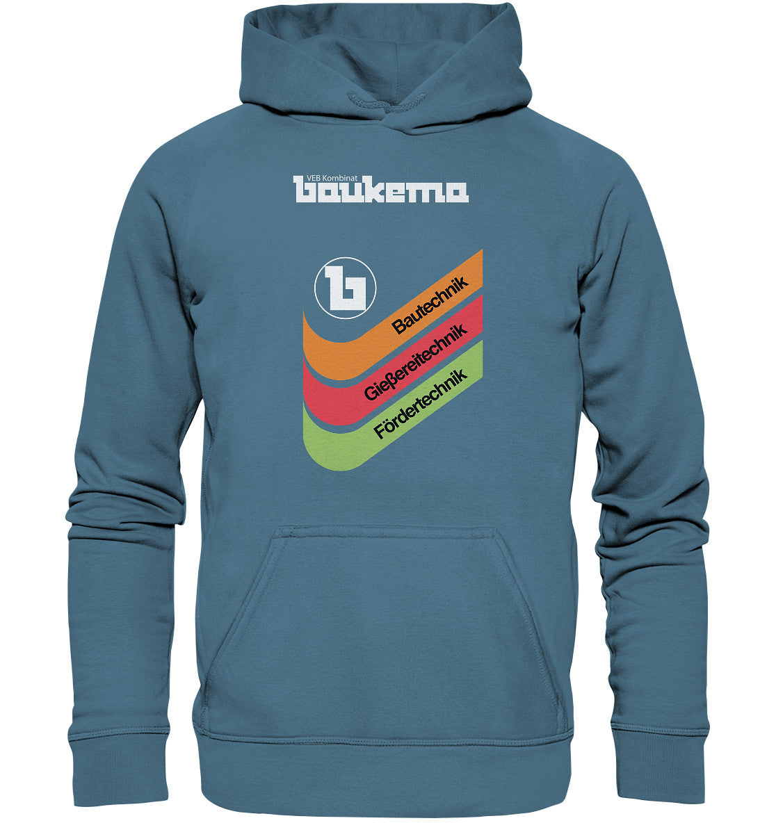 DDR Ostalgie Kapuze / Hoodie Unisex • VEB KOMBINAT BAUKEMA