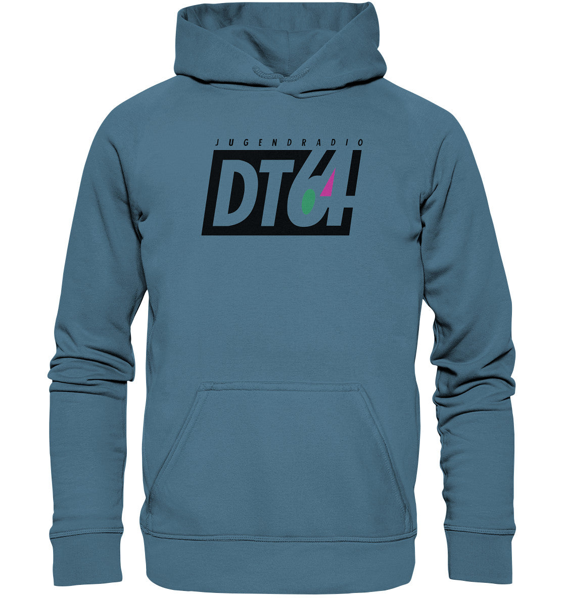 DDR Ostalgie Kapuze / Hoodie Unisex • DT64 JUGENDRADIO - HELL