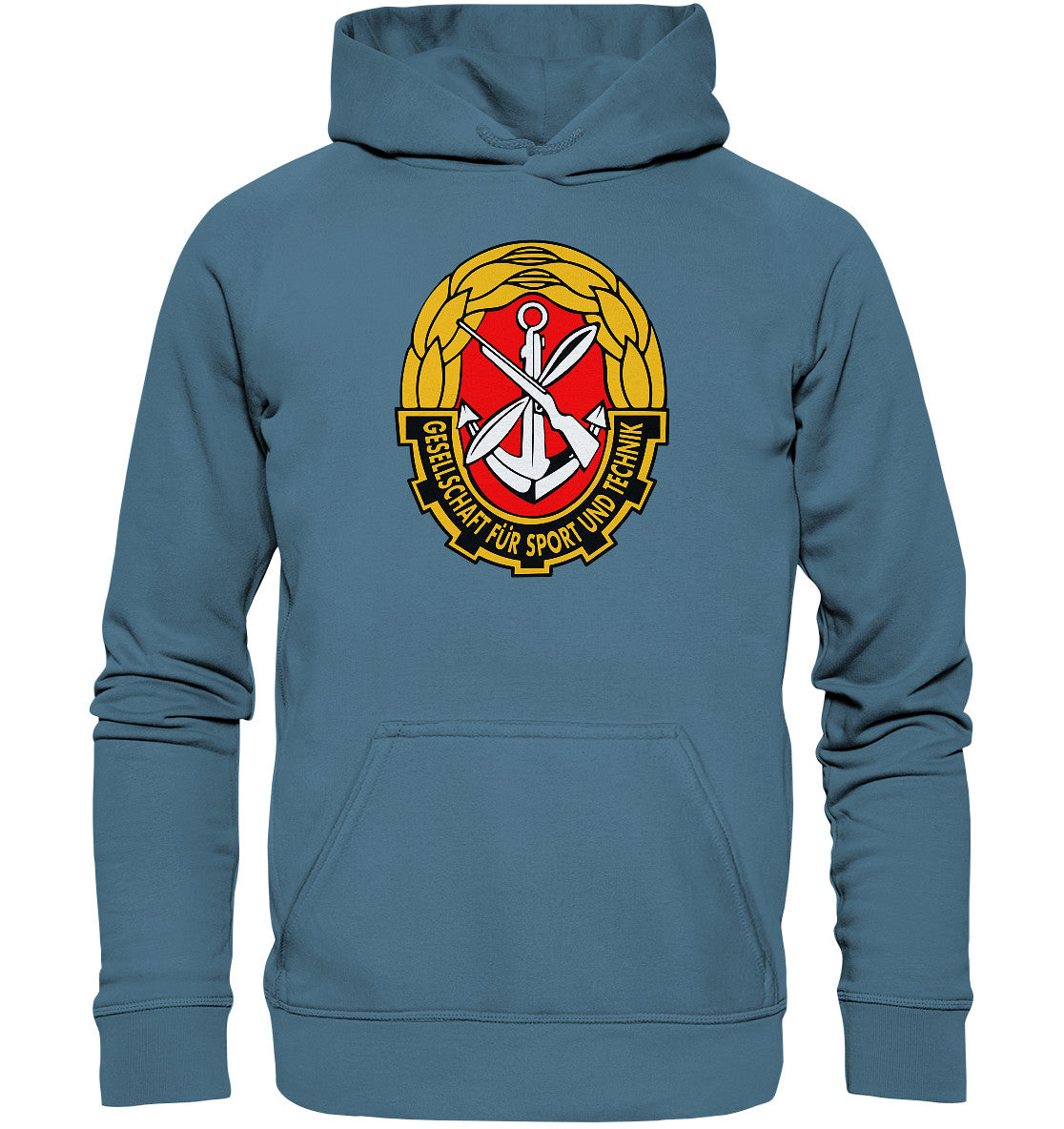 DDR Ostalgie Kapuze / Hoodie Unisex • GESELLSCHAFT FÜR SPORT UND TECHNIK