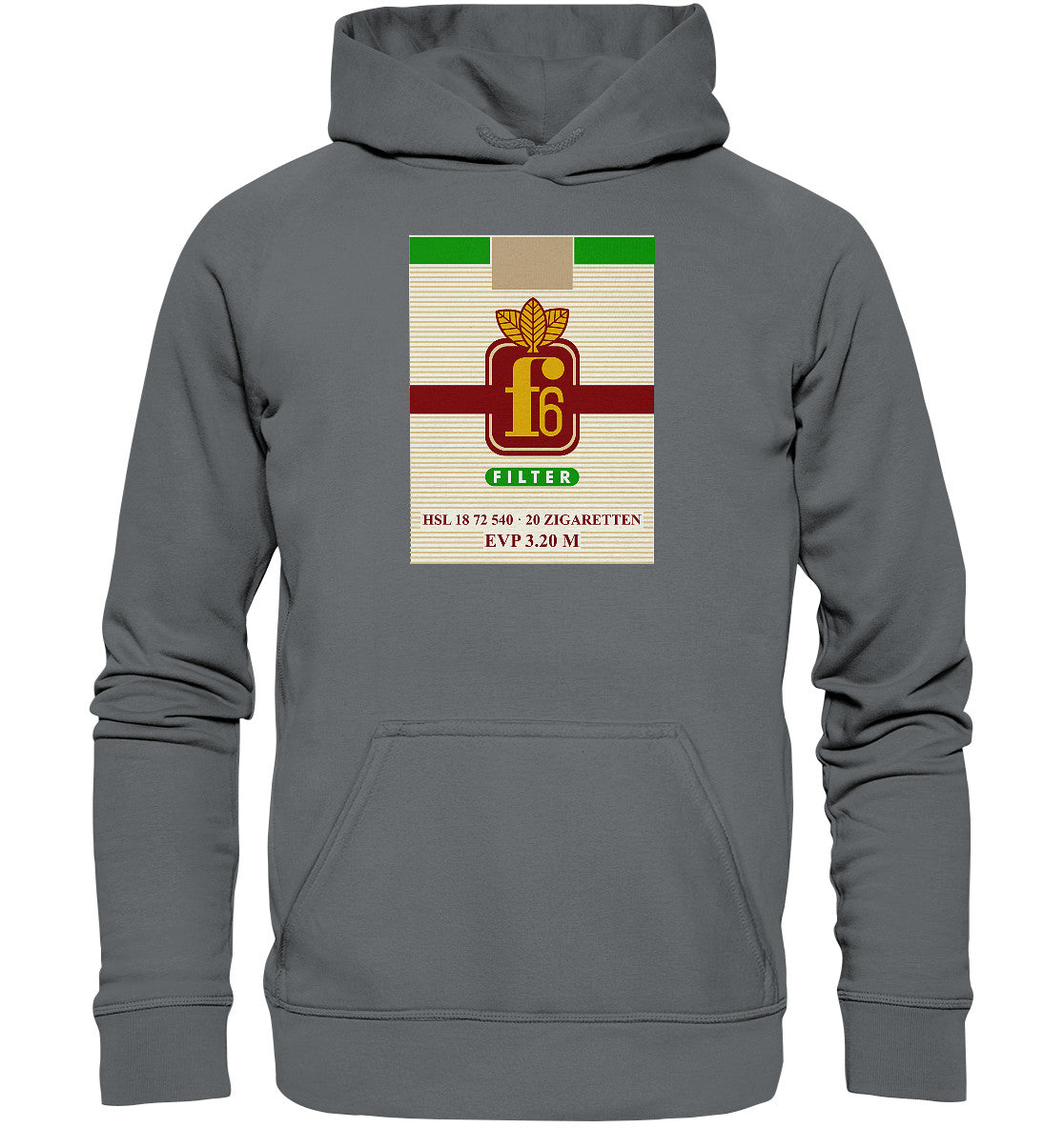 DDR Ostalgie Kapuze / Hoodie Unisex • F6 FILTER ZIGARETTEN