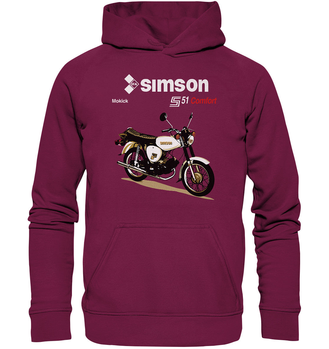 DDR Ostalgie Kapuze / Hoodie Unisex • SIMSON COMFORT - ORIGINAL PROSPEKT