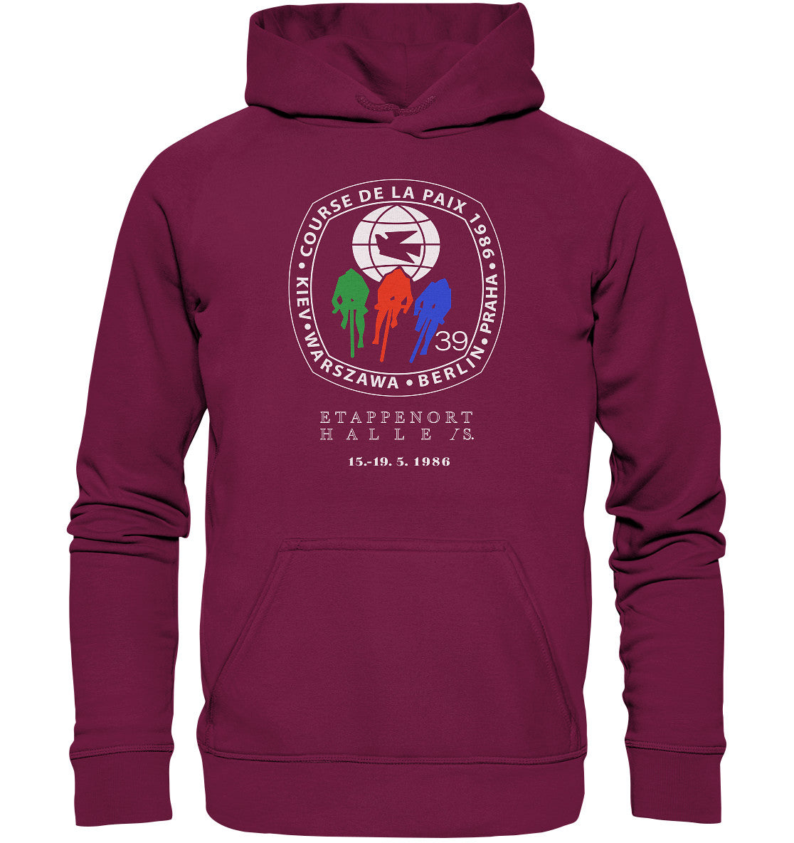 DDR Ostalgie Kapuze / Hoodie Unisex • 39. FRIEDENSFAHRT - 1986