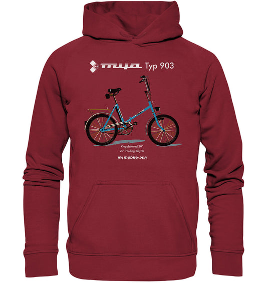DDR Ostalgie Kapuze / Hoodie Unisex • MIFA KLAPPRAD TYP 903 - ORIGINAL WERBUNG