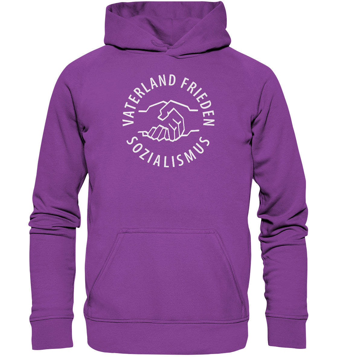 DDR Ostalgie Kapuze / Hoodie Unisex • VATERLAND FRIEDEN SOZIALISMUS (DDR LOGO)