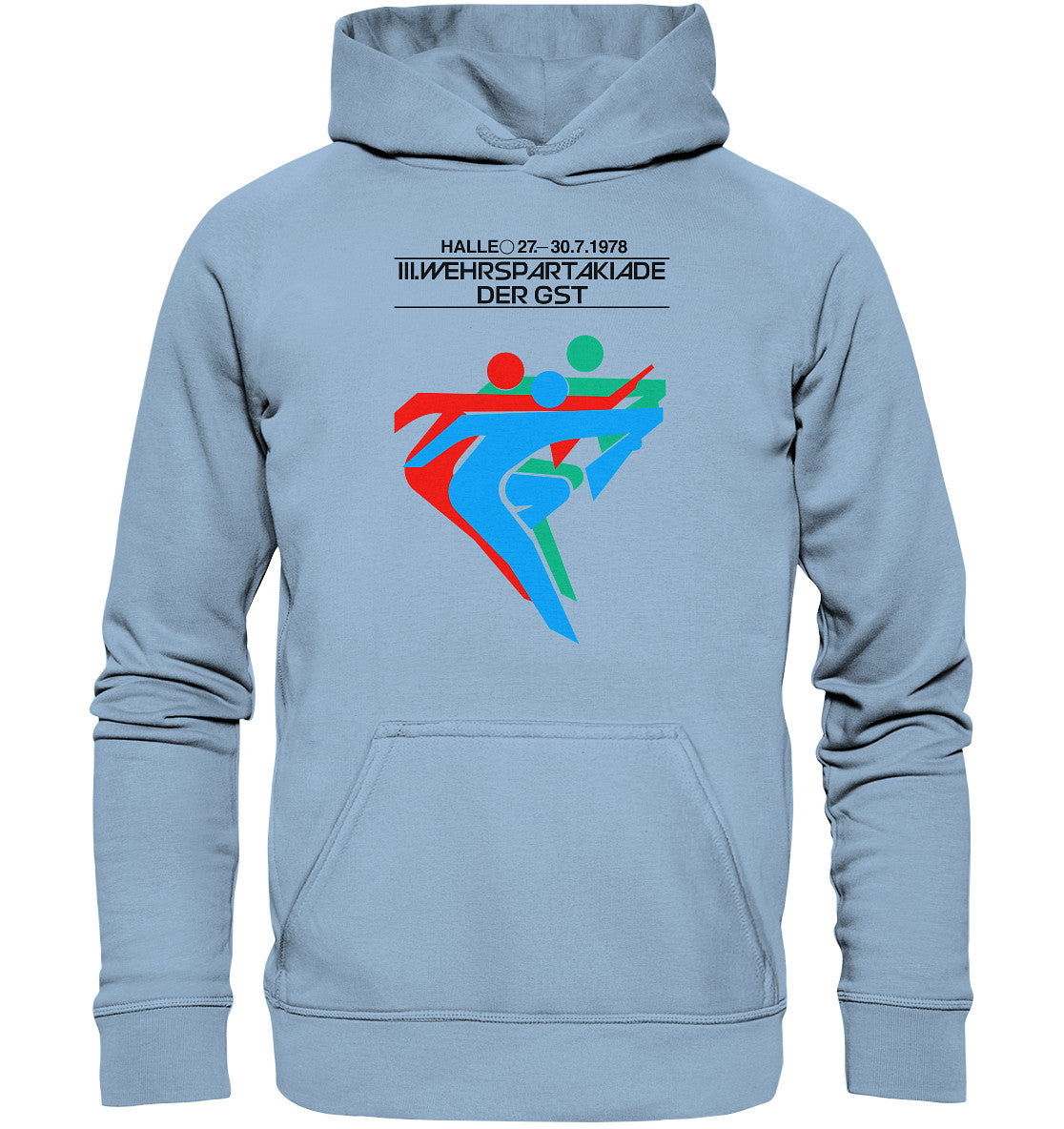 DDR Ostalgie Kapuze / Hoodie Unisex • GST WEHRSPARTAKIADE 1978