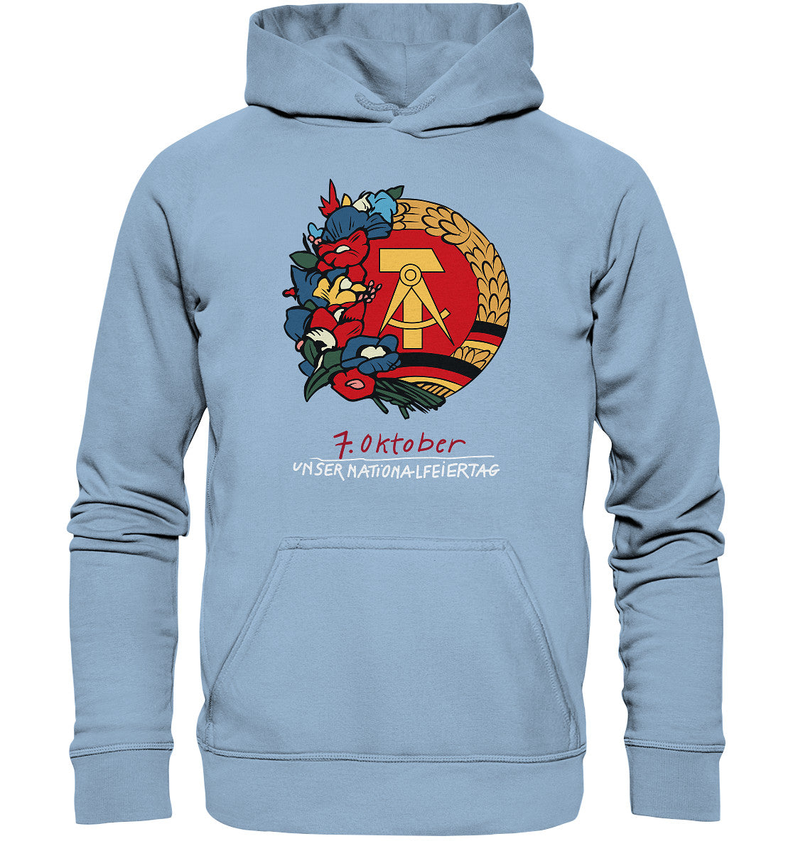 DDR Ostalgie Kapuze / Hoodie Unisex • 7. OKTOBER - DDR-NATIONALFEIERTAG