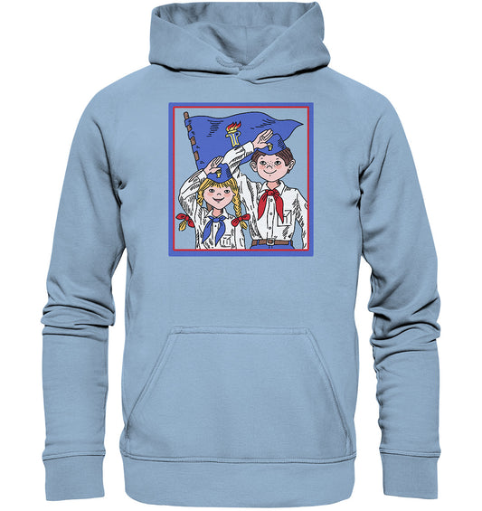 DDR Ostalgie Kapuze / Hoodie Unisex • JUNGE PIONIERE - ORIGINAL ILLUSTRATION