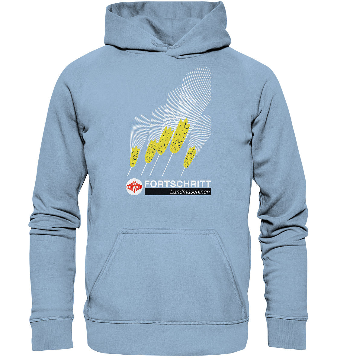 DDR Ostalgie Kapuze / Hoodie Unisex • FORTSCHRITT LANDMASCHINEN - PLAKATMOTIV