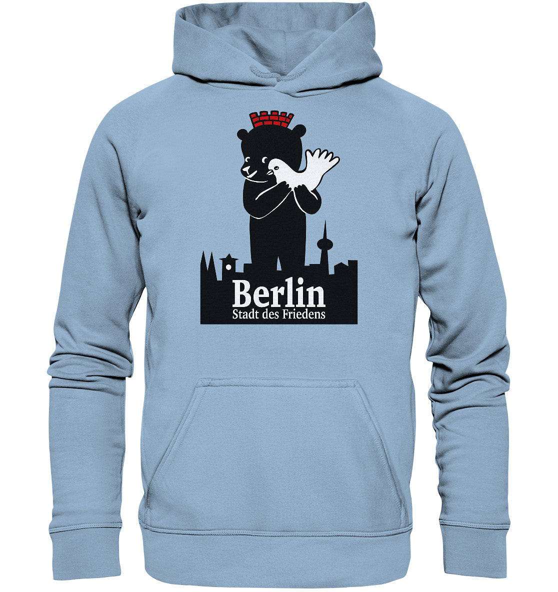 DDR Ostalgie Kapuze / Hoodie Unisex • BERLIN - STADT DES FRIEDENS - PLAKAT 1984