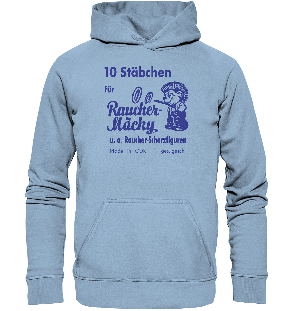 DDR Ostalgie Kapuze / Hoodie Unisex • RÄUCHER MÄCKY STÄBCHEN