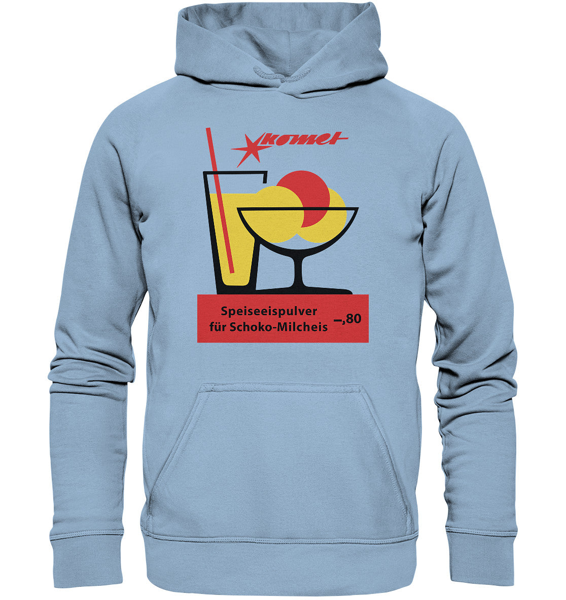 DDR Ostalgie Kapuze / Hoodie Unisex • KOMET SPEISEEISPULVER